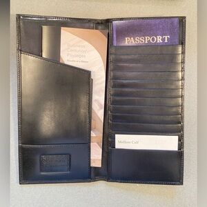 American Express, Wallet, Black Leather Executive travel companion &‎ Organizer
